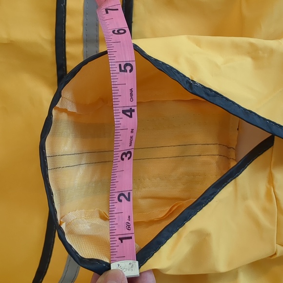 Small Yellow Reflective Dog Raincoat - Picture 8 of 10